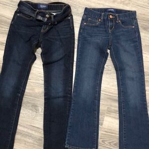 Old Navy Girls jeans size 7 and 12